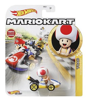 Hot Wheels Mario Kart Toad Standard Kart Gjh63