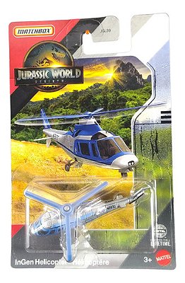 Matchbox Jurassic World Ingen Helicopter Jgk97