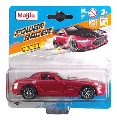 Maisto Power Racer 1:43 Mercedes-benz Sls Amg Vermelho