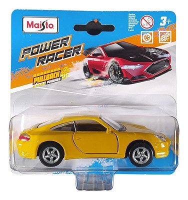 Maisto Power Racer 1:43 Porsche 911 Carrera 4s Amarelo