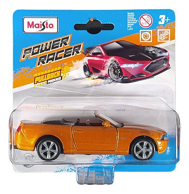 Maisto Power Racer 1:43 2010 Ford Mustang Gt Laranja