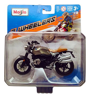 Maisto 2 Wheelers Moto 1:18 Bmw R Ninet Scrambler Cinza