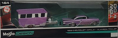 Maisto Design Tow And Go 1:64 Impala & Alameda Trailer