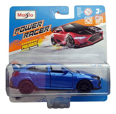 Maisto Power Racer 1:43 Honda Civic Type R Azul