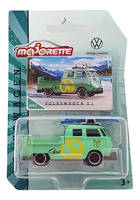 Majorette The Originals Volkswagen T1 Pickup Kombi Verde