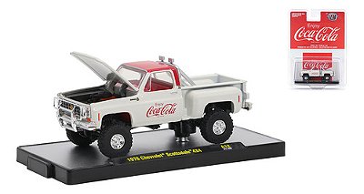 Miniatura M2 Machines 1:64 1976 Chevrolet Scottsdale 4x4coca