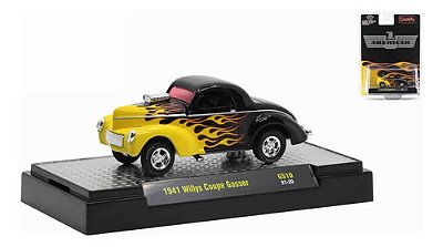 Miniatura M2 Machines 1:64 1941 Willys Coupe Gasser