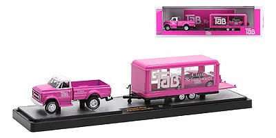 M2 Machines 1:64 Chevy C60 Truck & Camaro Iroc-z Tab