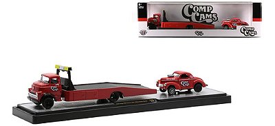M2 Machines 1:64 Haulers Dodge Coe Truck & Willys Coupe Gass