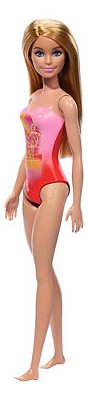 Boneca Barbie Praia Loira Maio Rosa Hxx48 Mattel