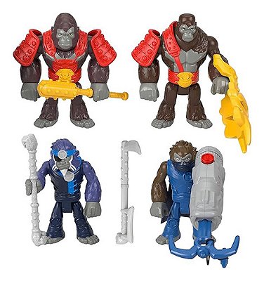 Boneco Imaginext Pacote Gorilas E Macacos