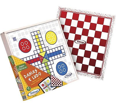 Jogo De Tabuleiro - Dama E Ludo - Xalingo