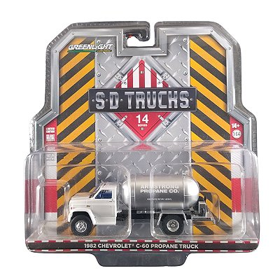 Miniatura 1:64 Greenlight 1982 C-60 Caminhão Propano