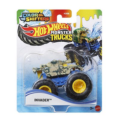 Hot Wheels Monster Trucks Color Shifters Invader