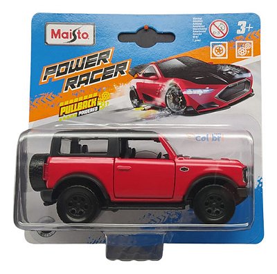 Maisto Power Racer 1:43 2021 Ford Bronco Wildtrak Vermelho