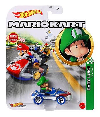 Hot Wheels Mario Kart Baby Luigi Sneeker Hdb28