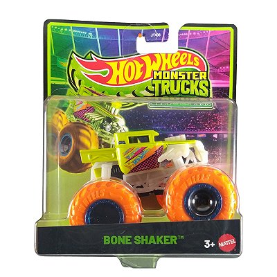 Hot Wheels Monster Trucks Glow in the Dark Bone Shaker JFX11