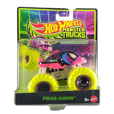 Hot Wheels Monster Trucks Glow in the Dark Piran-Ahhhh JFX13