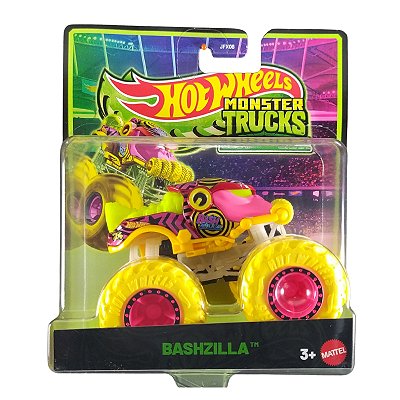 Hot Wheels Monster Trucks Glow in the Dark Bashzilla JFX23