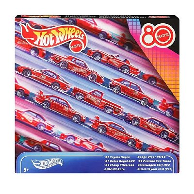Hot Wheels Silver Series Mattel 80 Anos c/ 08 JGK09