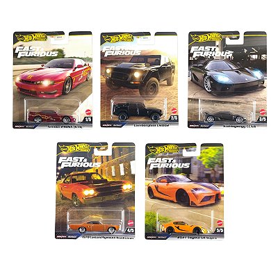 Hot Wheels Premium Velozes e Furiosos set c/ 05 CCXR HNW6