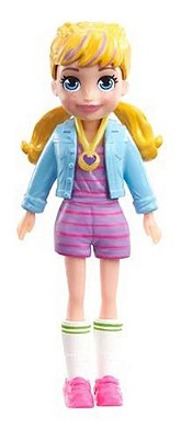 Boneca Polly Pocket Básica Polly Jaqueta E Meia