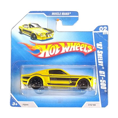 Hot Wheels 67 Shelby GT-500 P2398 Amarelo 2009