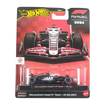 Hot Wheels Premium Formula 1 MoneyGram Haas F1 Team VF24 #27 JBM22