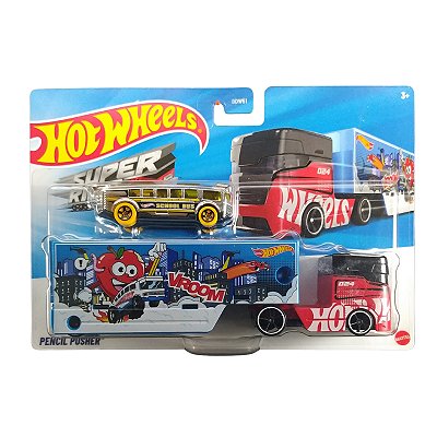 Hot Wheels Caminhão Transportador Pencil Pusher HXN90