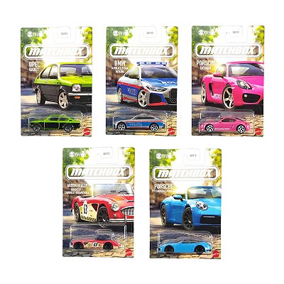 Matchbox Temáticos Porsche Cayman Rosa Set c/ 5 GGF12