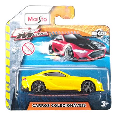 Maisto Fresh Metal 1:64 2022 Toyota Gr Supra Amarelo