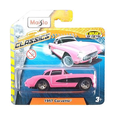 Maisto Fresh Metal 1:64 1957 Corvette Rosa