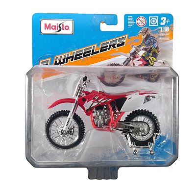 Maisto 2 Wheelers Moto 1:18 Yamaha YZ-450F Vermelho