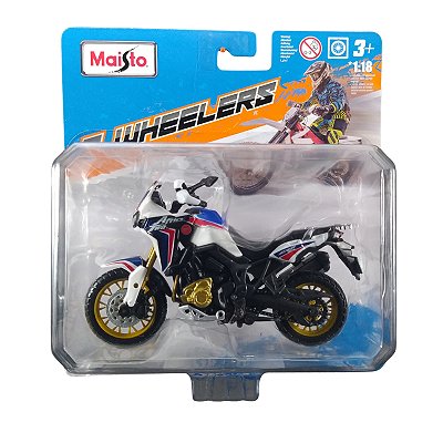 Maisto 2 Wheelers Moto 1:18 Honda Africa Twin DCT Branco