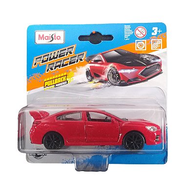 Maisto Power Racer 1:43 Subaru WRX STI 2017 Vermelho