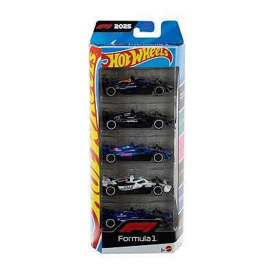 Hot Wheels Pacote c/ 05 Carrinhos Formula 1 RB JLN11