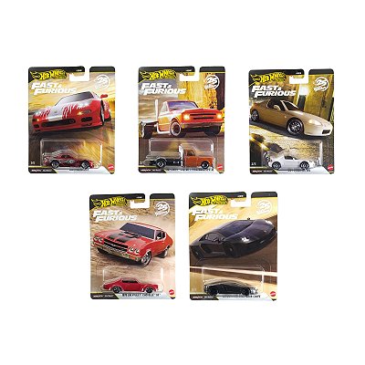 Hot Wheels Premium Velozes e Furiosos Set c/ 05 MZRX7 HNW46