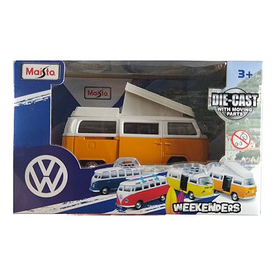 Maisto VW Weekenders VW Type 2 Camper Laranja