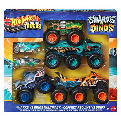 Hot Wheels Monster Trucks Sharks vs Dinos JGD68