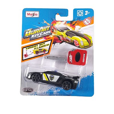 Maisto Burning Key Cars Chave Lançadora Street Speeder Polic