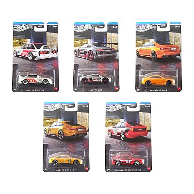 Hot Wheels Silver Series Audi Set c/ 05 GRT01