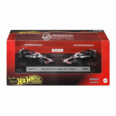 Hot Wheels Premium F1 Pack c/ 2 2025 Haas JMM97