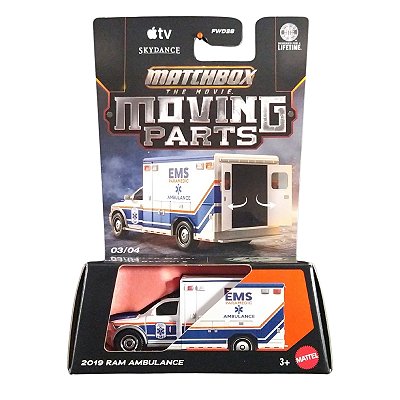 Matchbox Moving Parts 2019 Ram Ambulance JKH45