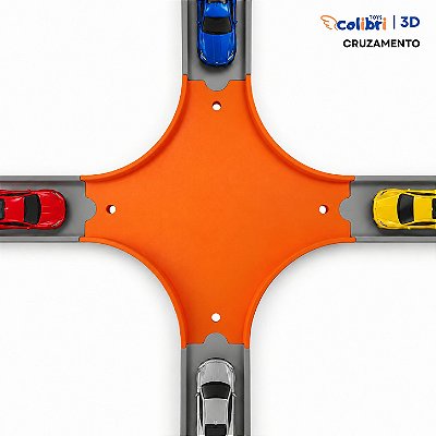 Cruzamento para Pistas de Carrinhos Escala 1:64