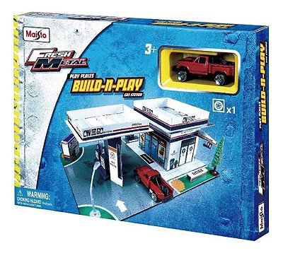 Maisto Build N Play Kit Para Montar Posto De Combustível