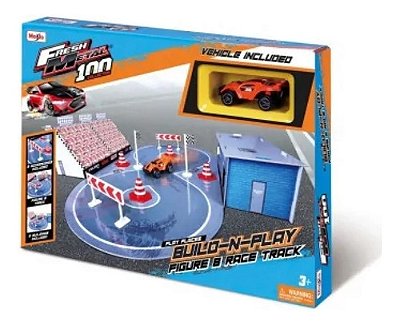 Maisto Build N Play Kit Para Montar Pista De Corrida Em 8