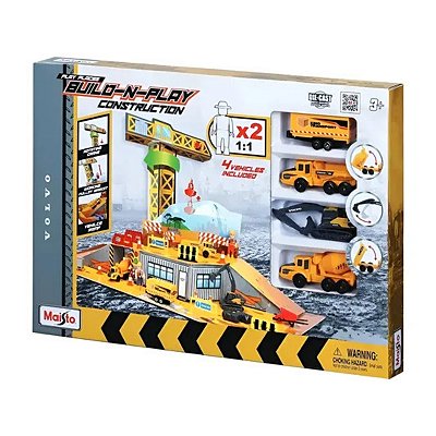 Maisto Build-N-Play Kit para Montar Construção Volvo