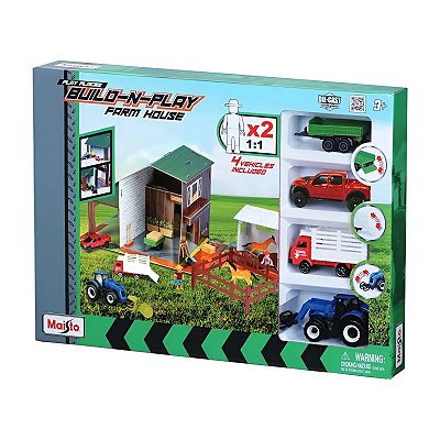 Maisto Build-N-Play Kit para Montar Casa na Fazenda