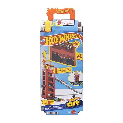 Pista Hot Wheels City Corpo de Bombeiros com 2 Carrinhos