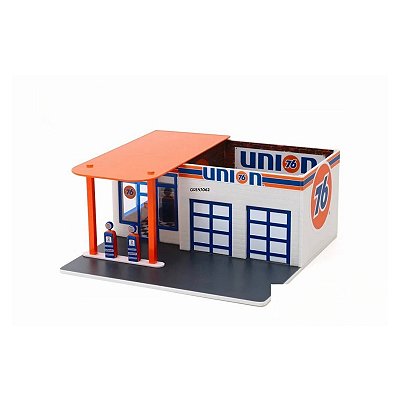 Diorama Posto Union 76 GreenLight Vintage 1:64